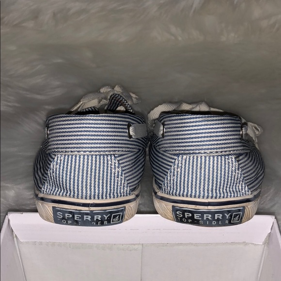 SPERRY TOP-SIDER Cruiser Blue/White Stripe Shoes - Picture 4 of 6